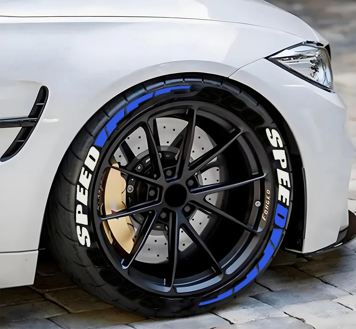 SPEED 3D Tire Lettering Stickers for Car and Motorcycle Wheels
