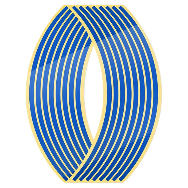 Reflective Wheel Rim Stripe Tape Set for 14-18 Inch Motorcycle Rims