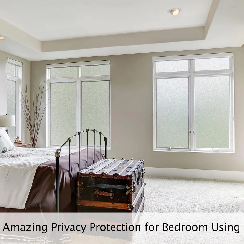 Frosted Window Privacy Film – UV Blocking, Static Cling