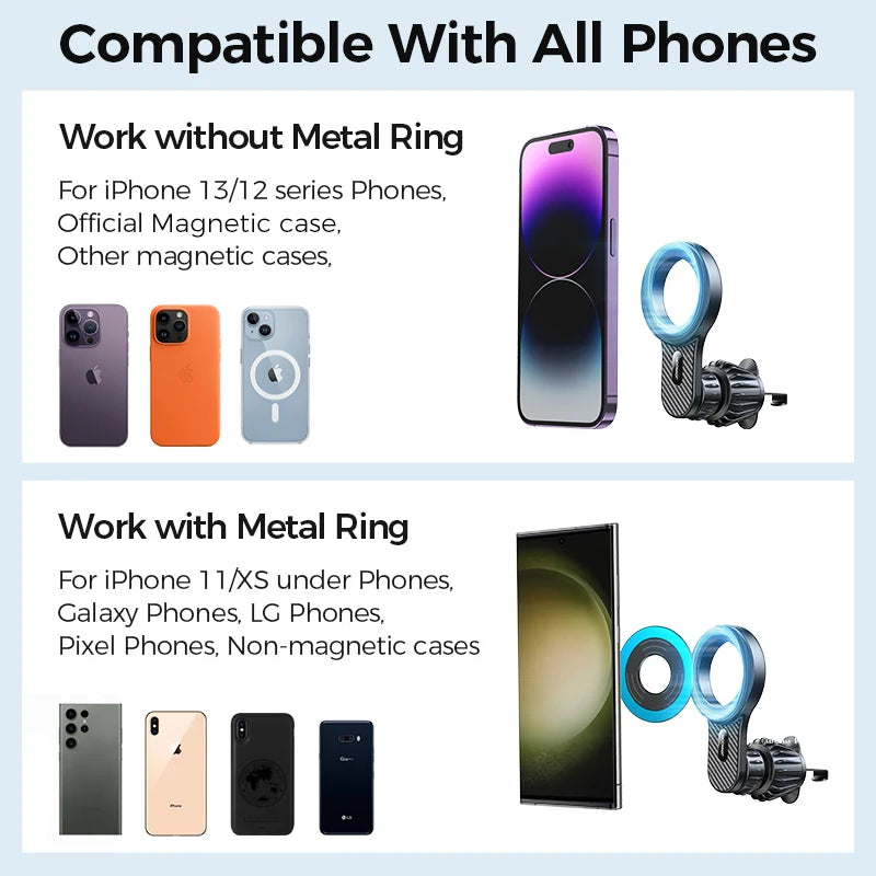 Universal Magnetic Car Phone Holder for Air Vents - image 6