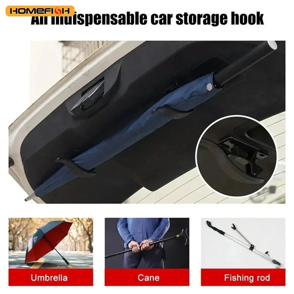Multi-purpose Trunk Umbrella Mount Holder Car Umbrella Storage Organizer Holders Universal Car Accessory 2Pcs Car Seat Back Hoo