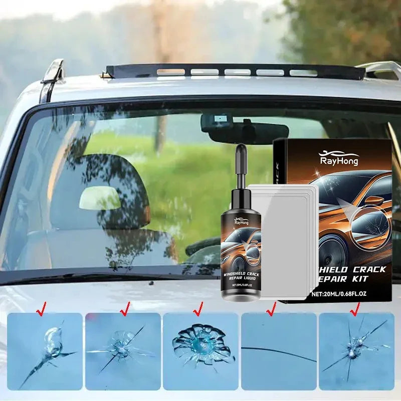 Invisible Windshield Crack Repair Kit - DIY Auto Glass Fix for Chips & Scratches! Save $$$ on Car Window Restore Resin