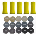 1-Inch Hand Sanding Block with Sanding Discs
