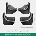 Smart Mud Flaps for Model Y Model 3 Accessories Splash Guards Car Paint Protection Ideal for All Roads