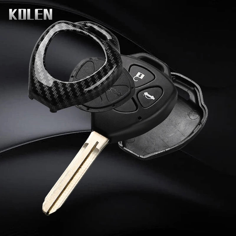 Toyota Carbon Fiber Smart Key Case Cover (Camry, RAV4, Corolla) - image 5