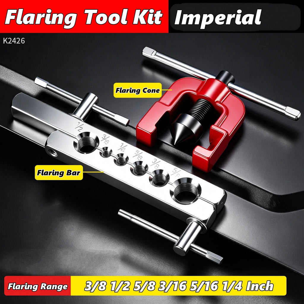 Copper Pipe Flaring Tool Kit – Double & Single Flaring with Cutter - image 16