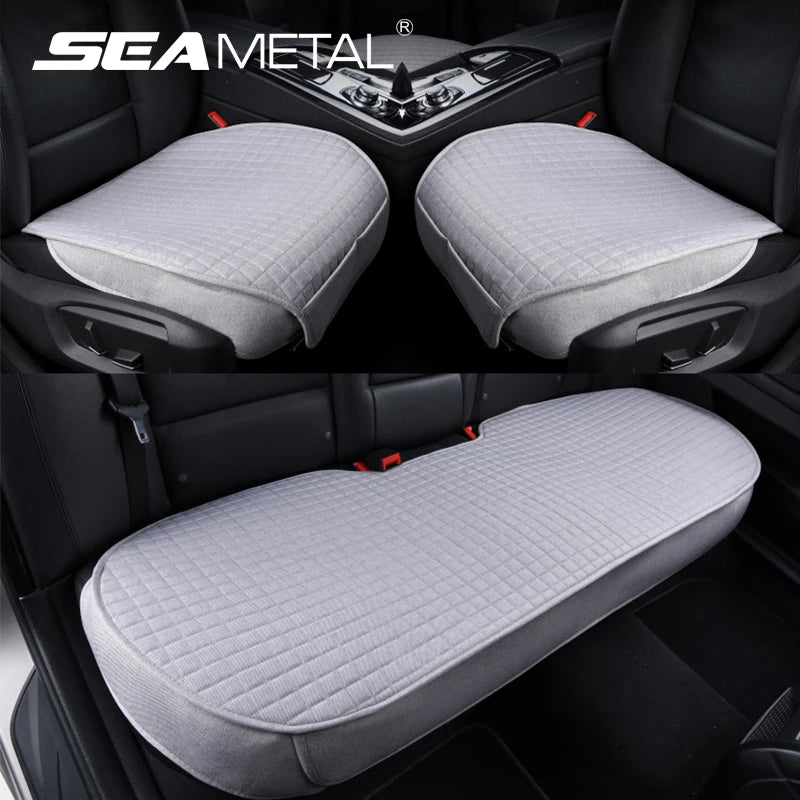 Breathable Flax Car Seat Cushions, Front, Rear and Full Sets