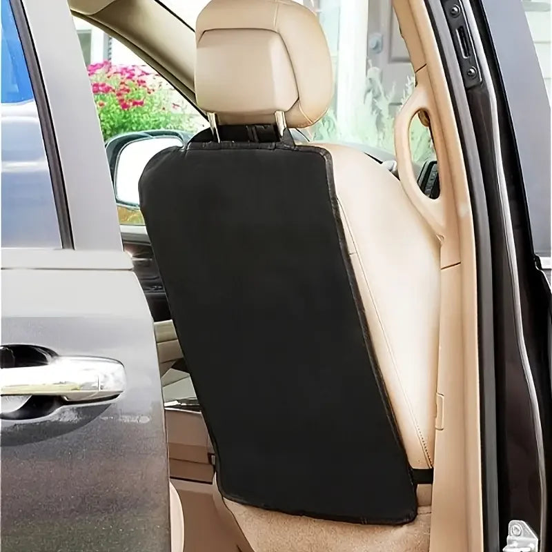 Universal Car Seat Kick Mat Protector 2PCS Waterproof Backseat Cover for Kids Pets Anti Slip Dirty Mud Proof Storage Bag