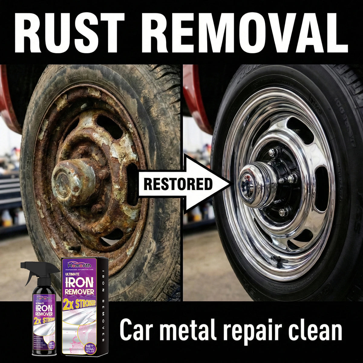 Fast-Acting Rust Remover Spray 120ml for Metal Tools & Auto - image 2