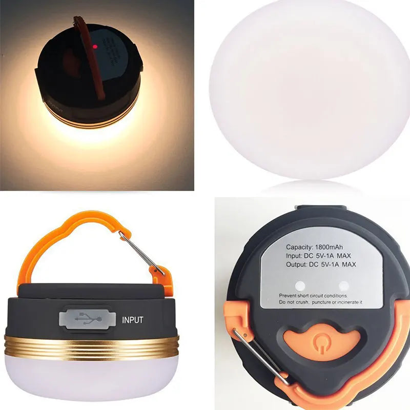 Portable LED Camping Lantern – 3 Modes with Magnet
