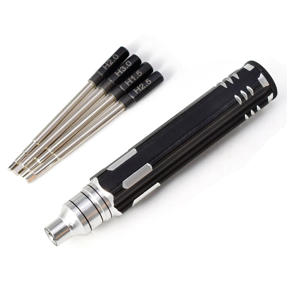 RC parts 4 in 1 1.5mm 2.0mm 2.5mm 3.0mm Hex Screwdriver Metal Tool Kit Set for RC Helicopter Car Airplane Drone Aircraft