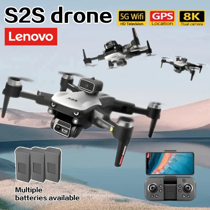 S2S 8K Foldable Drone - Dual Camera, Brushless, Obstacle Avoidance