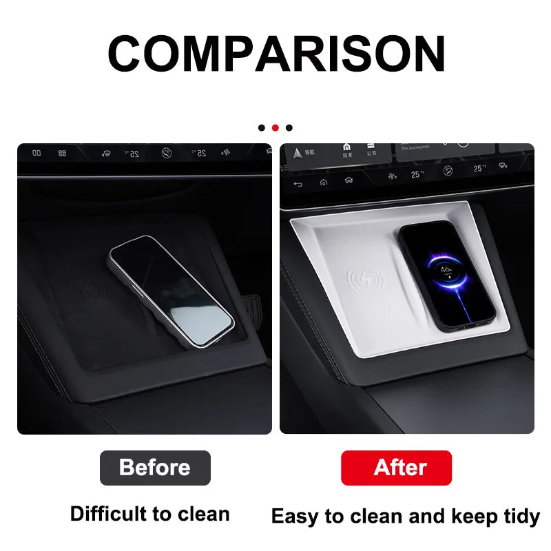 Under Screen Hidden Storage Tray for Tesla Model 3 and Model Y