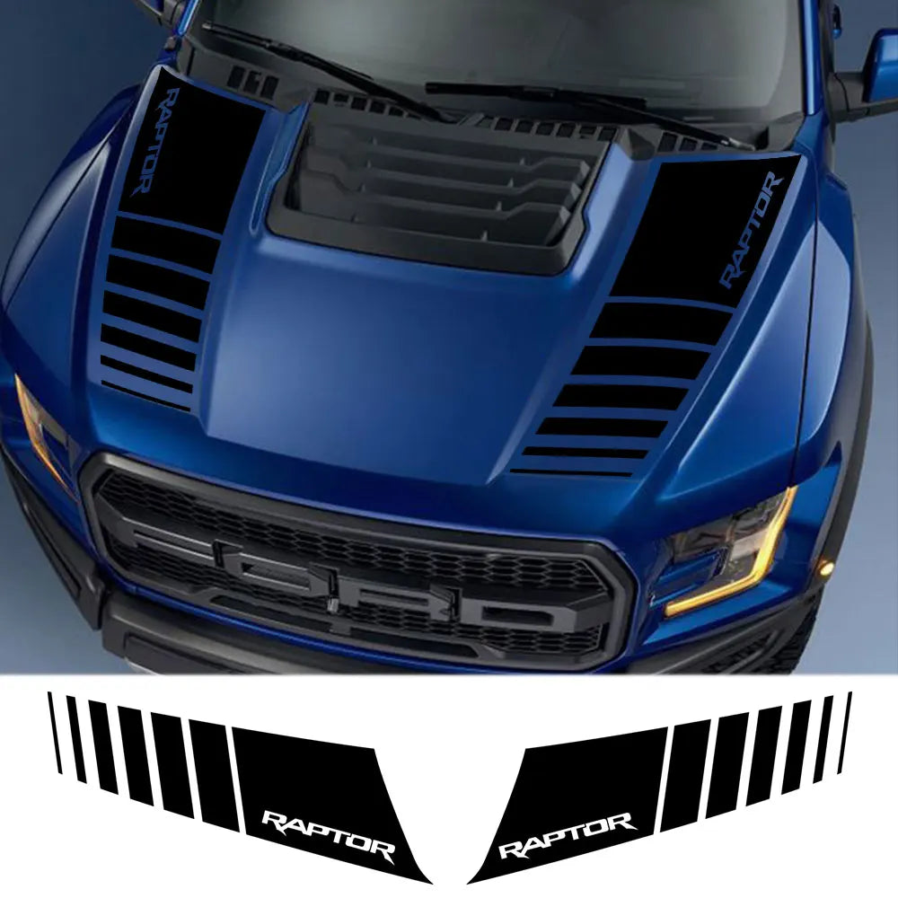 Custom Vinyl Hood Decals for Ford Ranger, Raptor & F-150 (2015-2020)
