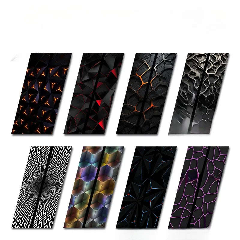 Geometric Honeycomb Pattern B-Pillar Sticker Pair for Cars