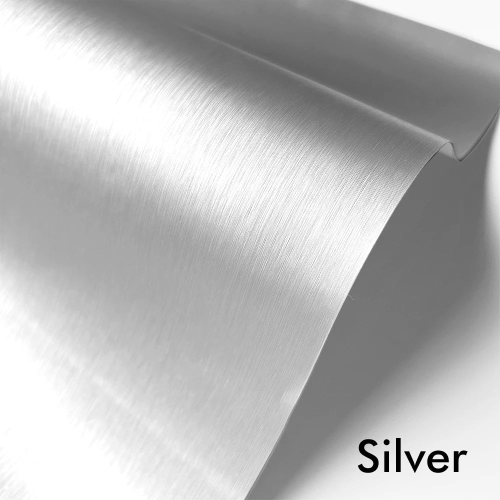 Matte Silver Brushed Aluminum Vinyl Car Wrap Sticker Self-Adhesive - image 4