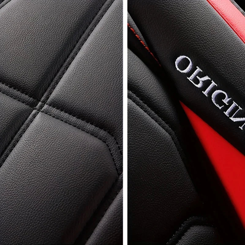 Synthetic Leather Single Car Seat Cover, All-Season Universal