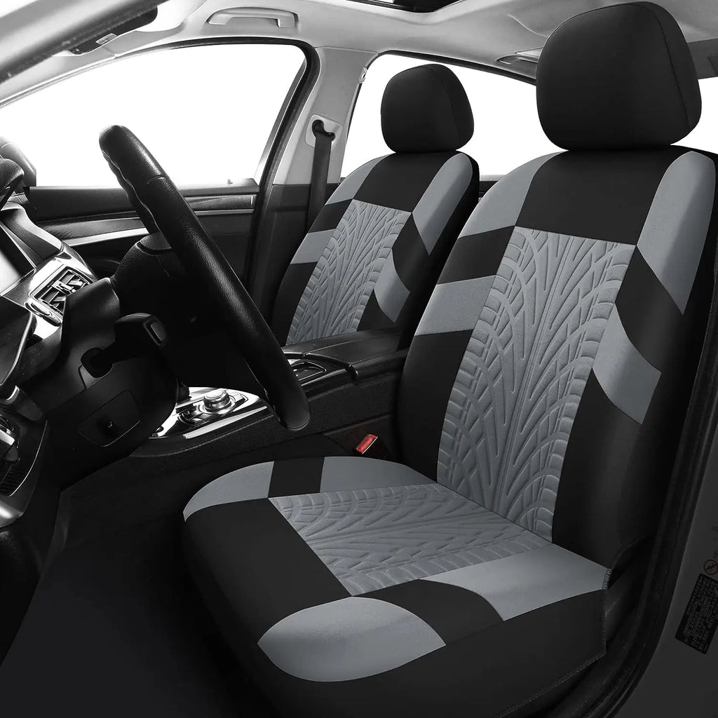 Universal Polyester Car Seat Covers, 4-Piece Front or 9-Piece Full Set