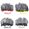 12/24/36 Pairs of Nitrile Safety Work Gloves PU Coated, Palm Coated Mechanical Work Gloves and PU Gloves, for Men and Women