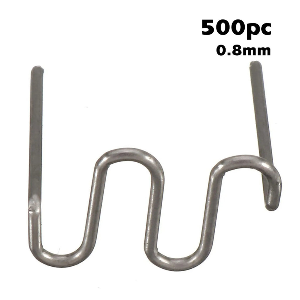0.6mm/0.8mm 500pcs Welding Wire Nails For Repairing Car Safes Hot Melt Welding Wire Bumper Fracture Repair Plastic Machine Nails