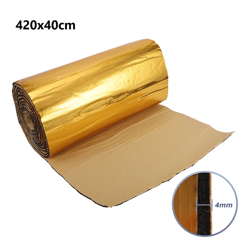 Sound deadening foam roll 4mm, 40x420cm acoustic insulation mat, around 18 square feet