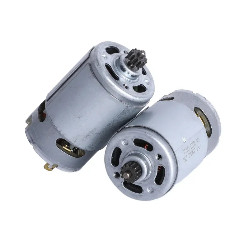 RS550 DC Motor 8.2mm /9.5mm 9- 14Teeth Gear Micro Motor 25000RPM Electric Saw Motor for Rechargeable Hand Saw / Electric Drill