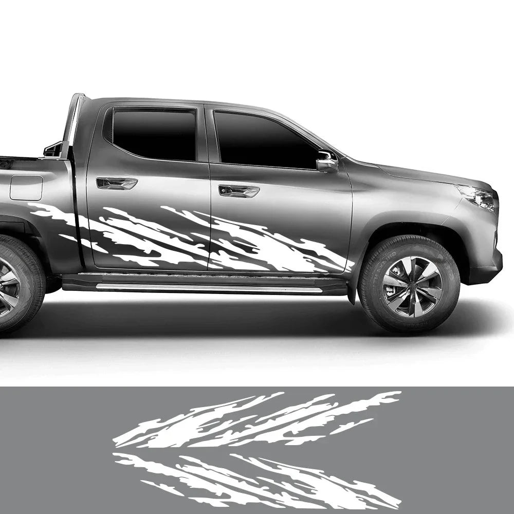Universal Pickup Truck Splash Side Decals, Set of 2
