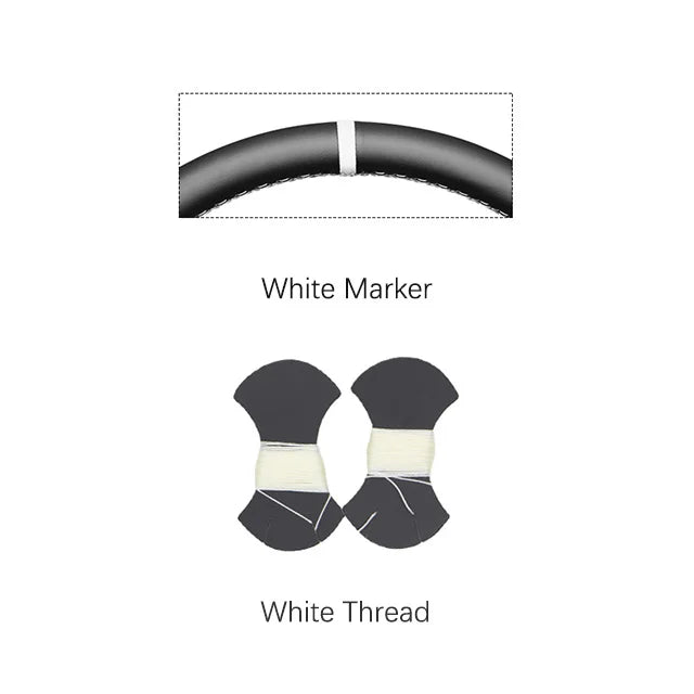 Black Faux Leather Steering Wheel Cover for Chevy/GMC Trucks & SUVs - image 20