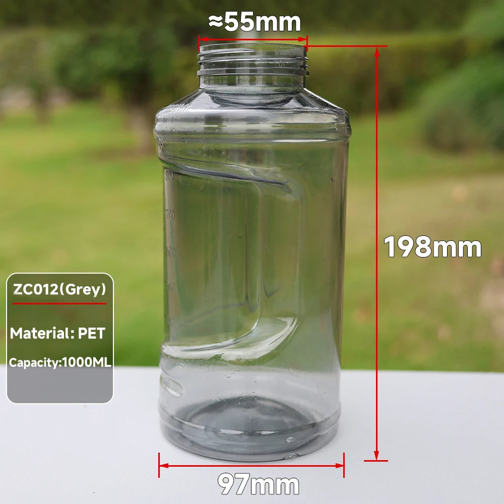 Snow Foam Lance Transparent Bottle Foam Cannon for High Pressure Washer Tank Kettle 1000ml 32oz Soap Gun Bottle Container
