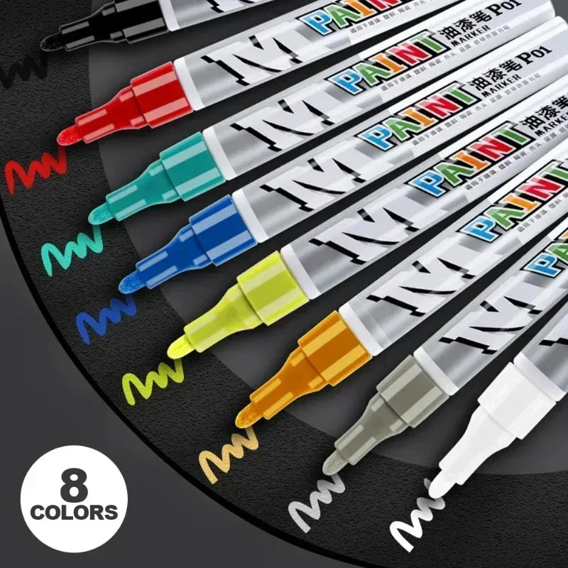 Car Touch-Up Paint Pen with Tire Tread Marker