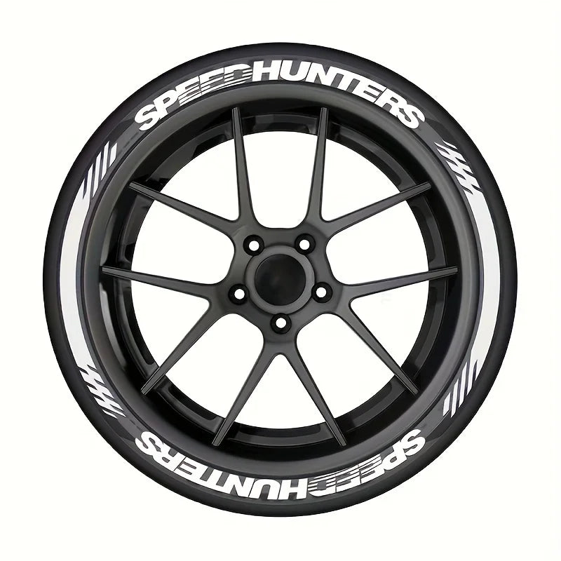 SPEED 3D Tire Letter Stickers for One Tire, Waterproof