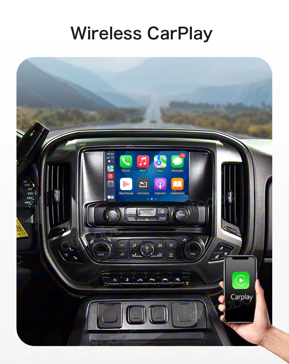 Wireless CarPlay and Android Auto Interface for 2014-2020