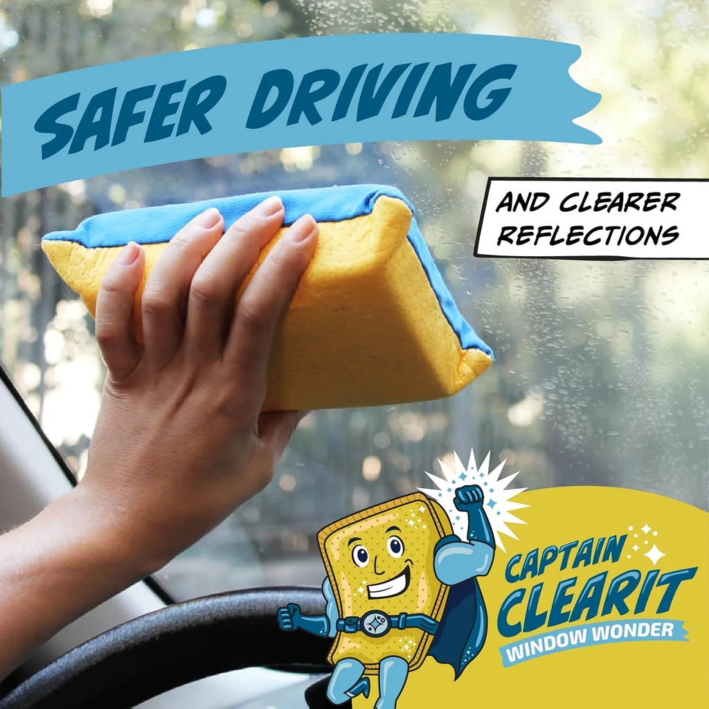 Large Absorbent Sponge for Car Glass and Mirrors