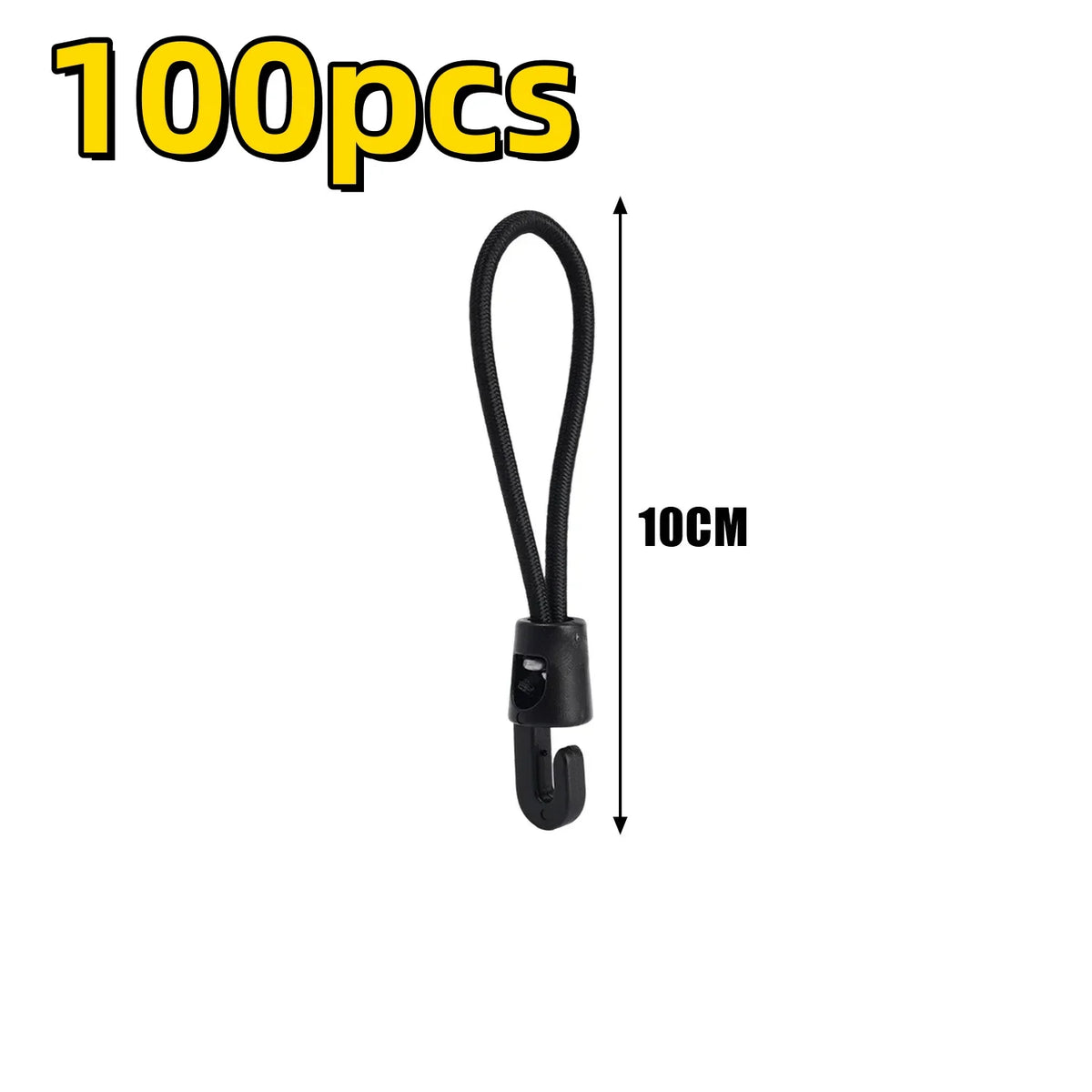 Bungee Cords with Hooks, 10/50/100 Pack – High Elasticity