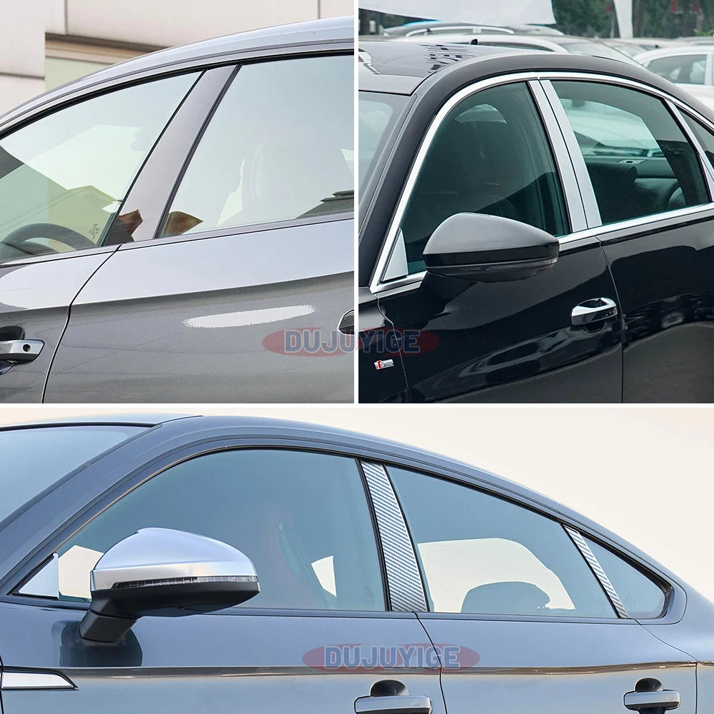 Carbon Fiber Style Window Trim Cover for Toyota Corolla 2019-2023 - image 3