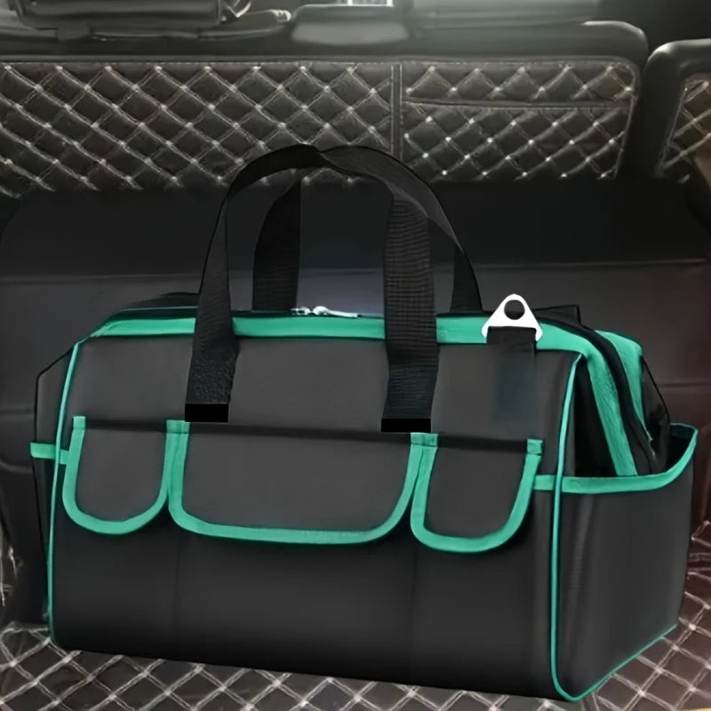 Wide-Mouth Tool Bag Organizer with Soft Handle