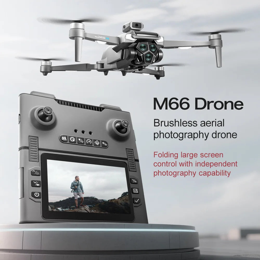 M66 Foldable Drone with 4.3-inch Screen Remote, 4K Dual Camera, 5G FPV - image 7