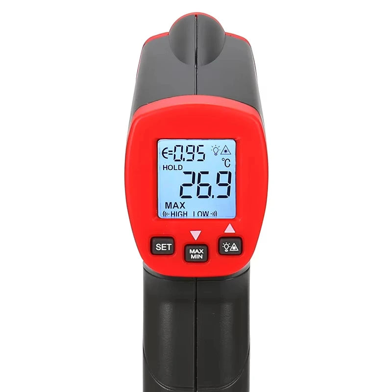 UT300S Infrared Digital Thermometer, Industrial Non-Contact Digital Temperature Gun Measurement Device