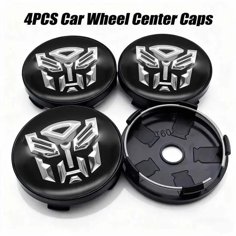 4Pcs Wheel Center Cap Stickers Aluminum Hub Cap Emblems 56/60mm - image 5