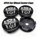 4Pcs Wheel Center Cap Stickers Aluminum Hub Cap Emblems 56/60mm - image 5