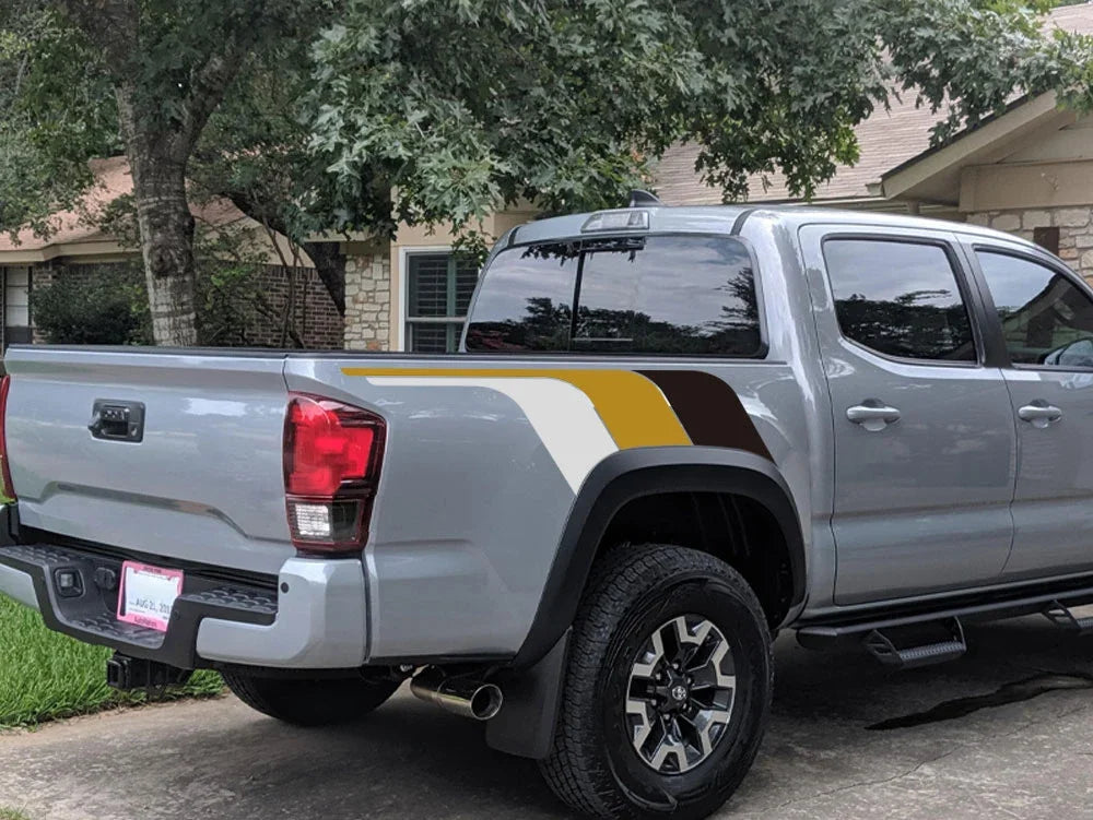 Truck Bed Side Mudslinger Decals for Toyota Tacoma, 2pc