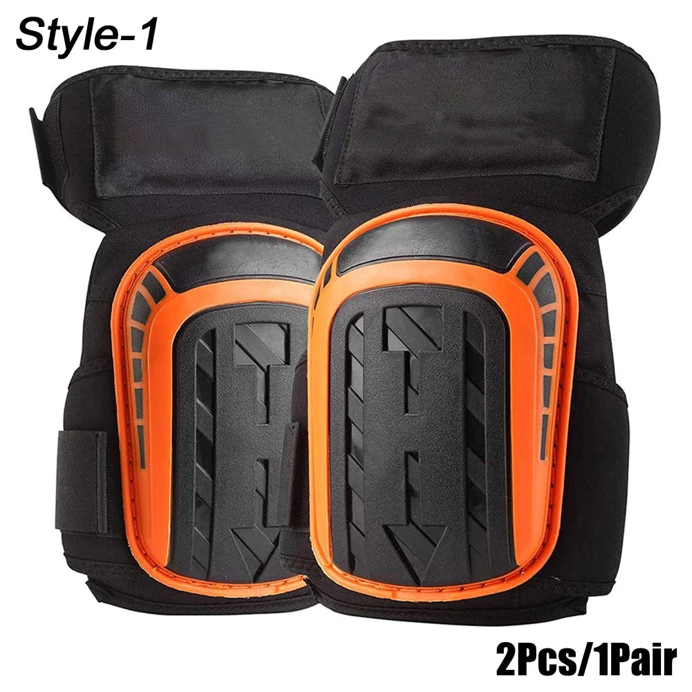 1Pair Professional Knee Pads With Heavy Duty Foam Padding and Comfortable Gel for Work, Gardening, DIY, Construction, Flooring