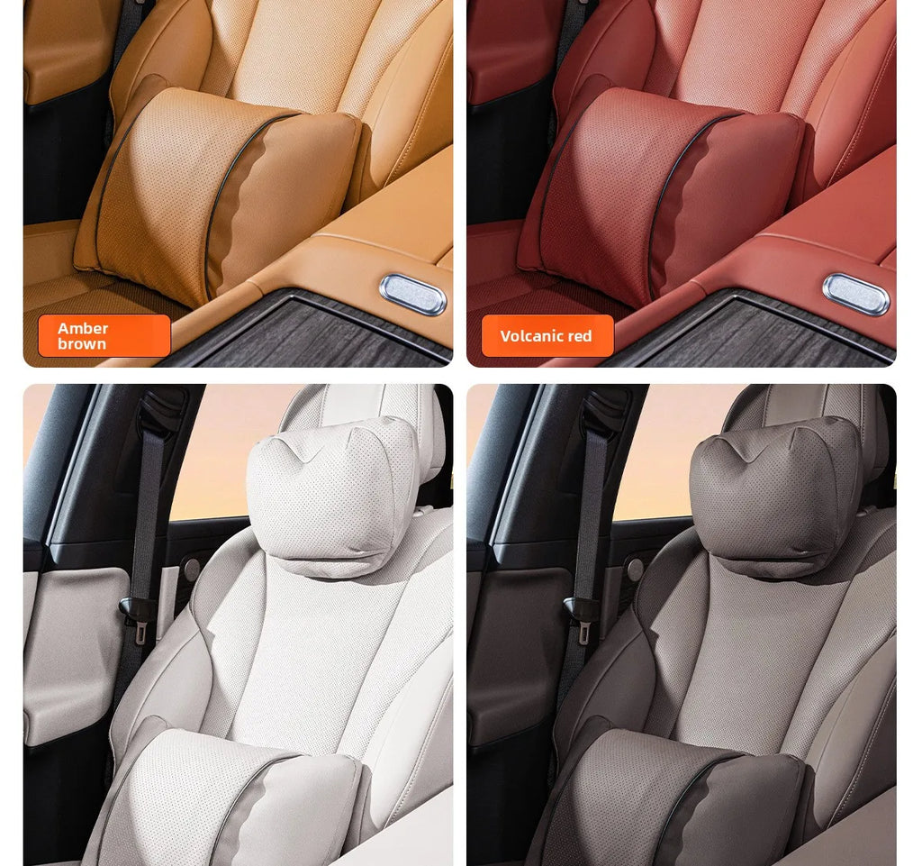 Perforated Artificial Leather Car Headrest or Backrest Cushion