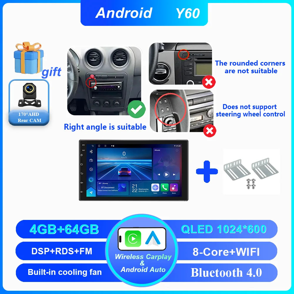 7-Inch Android Car Radio with CarPlay & Android Auto for Seat Ibiza - image 12