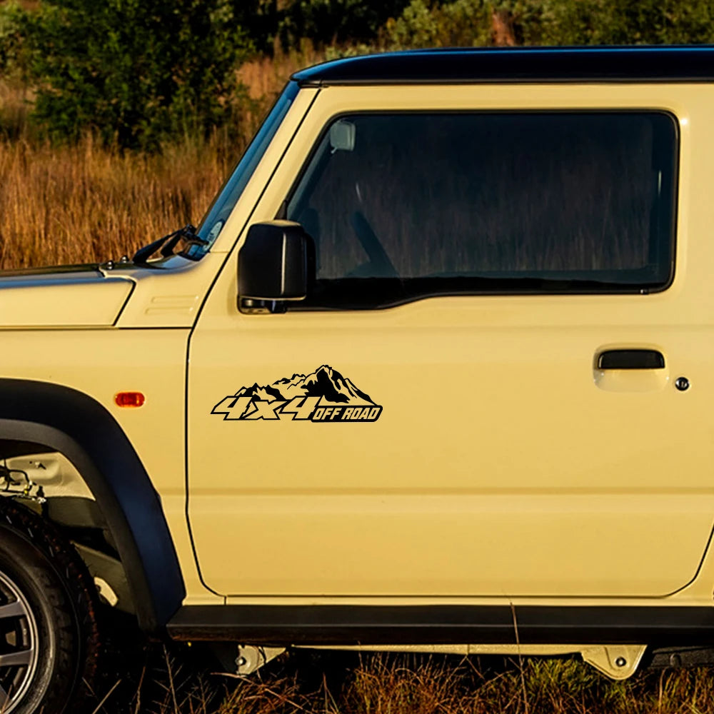4x4 Off-Road Mountain Vinyl Sticker for Suzuki Jimny