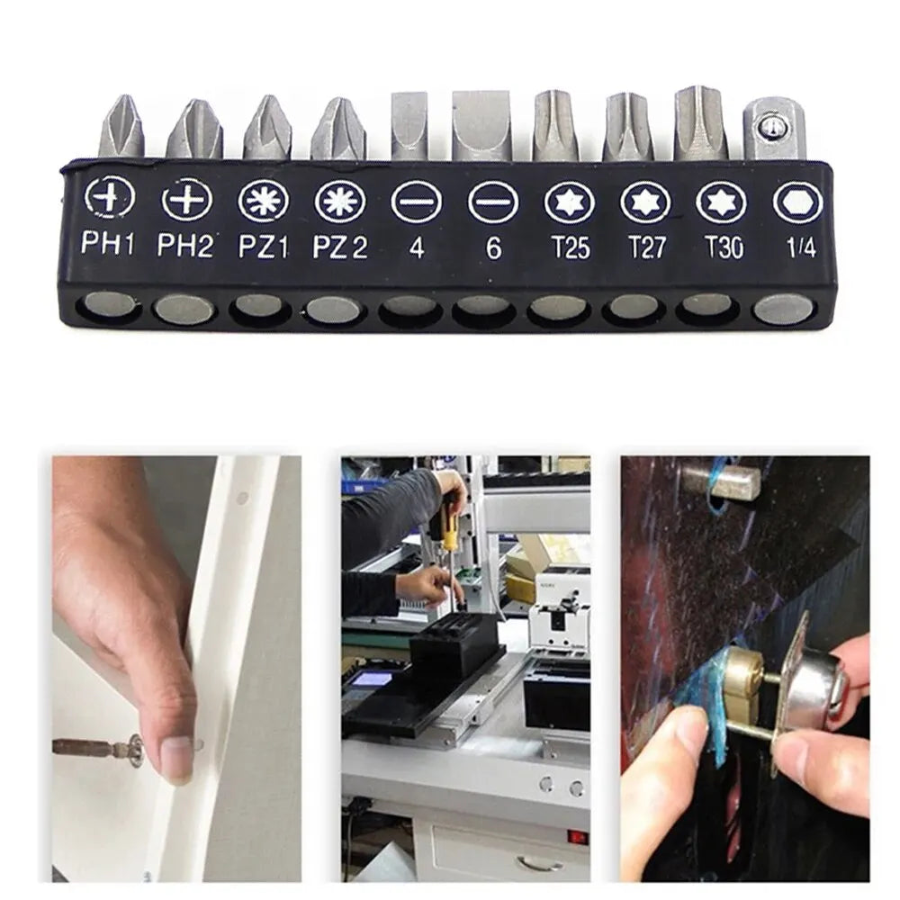 90° Ratchet Screwdriver Set - Bidirectional Quick-Change Socket Heads - image 3