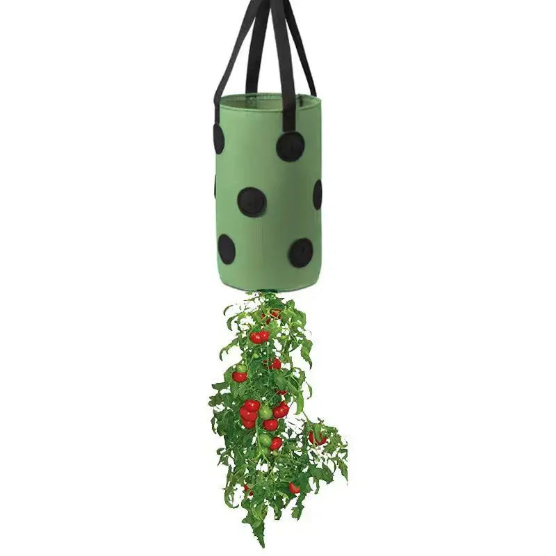 13-Hole Felt Hanging Planter Grow Bag – Tomato & Strawberry