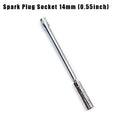 Spark Plug Socket Key Magnetic Tool Wrench Swivel Long Extension Install Replace Repair Kit Torque Remove Gap 14mm 16mm Auto Car