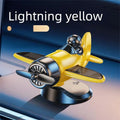 Solar Powered Rotating Airplane Dashboard Ornament