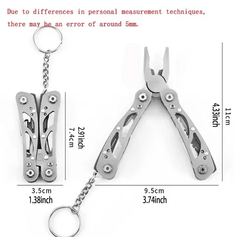 Mini Multi-Tool Pliers, Birthday and Christmas Gifts for Men, Sturdy and Practical Portable Computer, Camping and Survival Tools